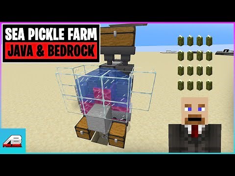 Minecraft Sea Pickle Farm Tutorial Java and Bedrock 1.18, 1.19