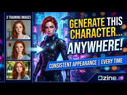 100% Consistent AI Characters! | Dzine.ai Step-by-Step Tutorial