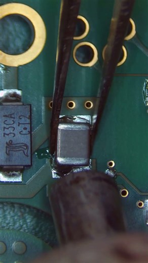 How to Replace a Shorted MLCC Capacitor on a High-Density PCB #shorts #asmr #electronics #repair