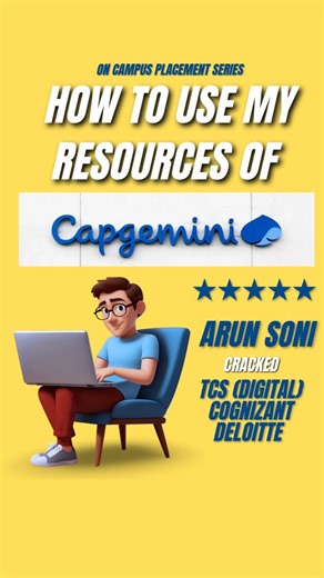 Arun Soni on Instagram: "How to use my resources for Capgemini assessment #placementassistance #reels #placement #contentcreator #reelinstagram #coding #fypppppppppppppppppppppppppppppppppppppppppppppppppppppppppppppppppppppp #explore #content #college #campus #ltimindtree #explorepage #explorereels #reelinstagram #reel #viralvideos #viral #placements #interviewtips #interviewprep #interview #resources #influencer #instagramreels #instagram #trending #capgemini"