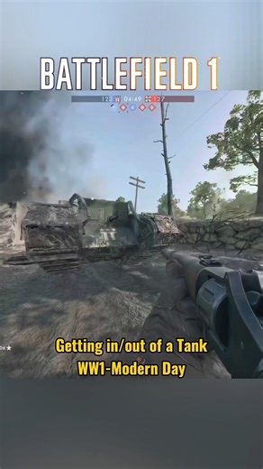 The evolution of getting into the Battlefield tanks from WW1 to modern day #gaming #battlefield1