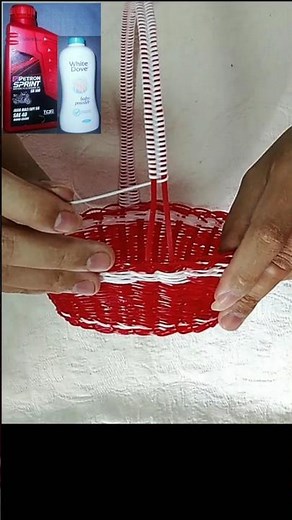 How to Make Basket Handle Using Plastic Waste | Easy Recycling Craft Idea. #shorts #diy # #craft