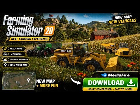 FARMING SIMULATOR 20😱NEW 𝗩𝗜𝗣 MOD APK✅SIZE :- 2GB #FS20 #catk7
