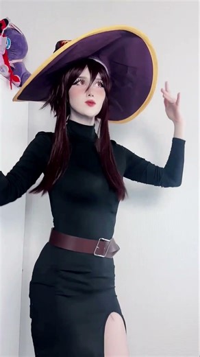 Megumin in dress #cosplay #anime #cosplayer #konosuba #megumin