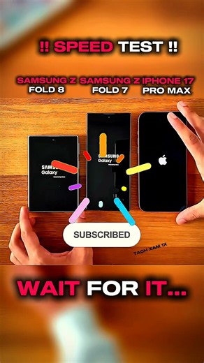 📱 Samsung Z Fold 8 vs Samsung Z Fold 7 vs iPhone 17 Pro Max – Mobile Speed Test