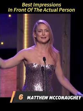 Tell me why doing a celebrity impression right in front of the actual person always results in unive