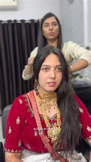 My beautiful bride in making 😍 #CBW #chhavibridalworld #bridalmakeup #bridalmakeupartist #jodhpur