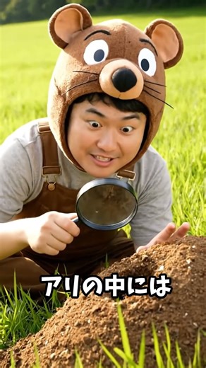 働かないアリが群れを救うってマジ！？【モグラ博士】🐜 #モグラ博士 #ai動画 #ai #生き物 #知識 #教育系ショート #youtuber #生物 #animals #動物 #shorts