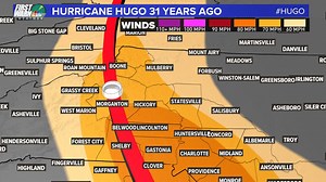 31 years ago tonight around midnight #Hugo made landfall and the slammed #Charlotte with 70-80 mph winds the next morning. #scwx #ncwx #cltwx #wcnc | Brad Panovich Meteorologist