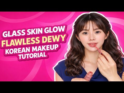 Glass Skin Glow ✨ Flawless Dewy Korean Makeup Tutorial (Full Face Step by Step)