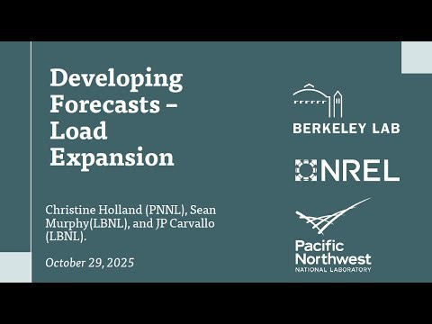 Developing Forecasts – Load Expansion