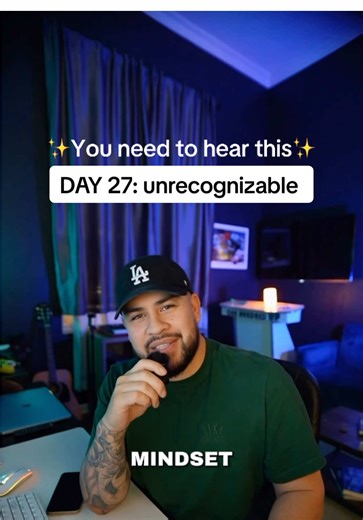 ✨You need to hear this✨ DAY 27: Become unrecognizable Follow along all month to get into the right mindset and jump start your year the right way! ##youneedtohearthis##YNTHT##series##30daychallenge##growthmindset
