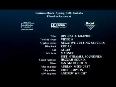 Filmed With Panavision Cameras & Lenses, Dolby In Selected Theatres, Kodak Motion Picture Film