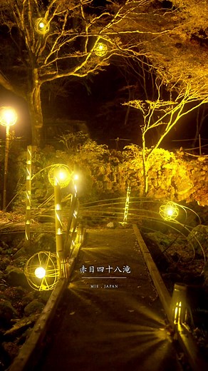 📍赤目四十八滝【三重】 MIE - The Akame 48 Waterfalls 幽玄の竹あかり 宵闇の渓谷を大小2000本余りの竹灯が彩る秋冬限定のライトアップイベント。 【開催日】 10/26〜12/1 12/7〜1/5(12月と1月は土日祝のみ開催) There is a 4-km, 3-hour walking trail that leads to about 23 waterfalls, including waterfall pools. From cherry blossoms and fresh greenery in spring, to deep green forests and mountains with autumn leaves, you can enjoy the vivid scenery of each season, along with a wide variety of waterfalls. Reel🎥: @howell.wakayama Camera: SONY ZV-E1 / FE35mm F1.4 GM , FE24-70 F2