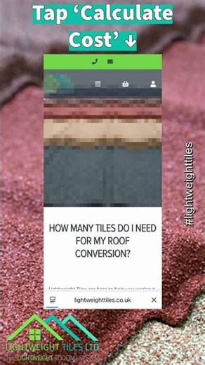 🧮 Try Our Roof Tile Cost Calculator | Lightweight Roofing Made Easy | Lightweight Tiles Ltd #diy