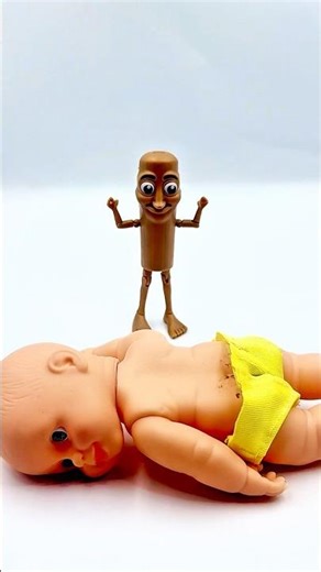 Satisfying Tung Tung Tung Sahur Changing Baby Poop Nappy in Funny Toys Video #shorts