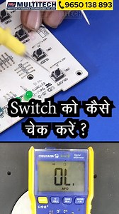 Switch testing by multimeter | Like, Follow & Share for More Videos. . . . . #multitechinstitute #acrepairingcourse #laptoprepairingcourse #reels #technician #multimeter #multimetercheck | Multitech Institute | Facebook