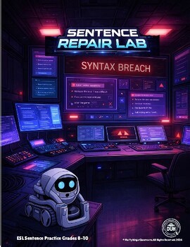 Sentence Correction for ESL Students|Fix Errors, Fragments (High School)