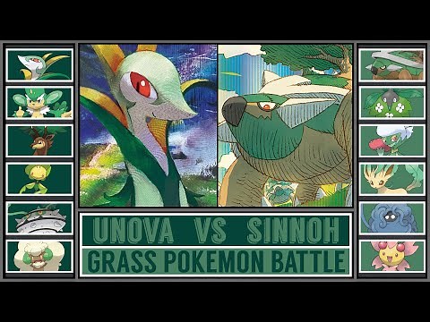 UNOVA vs SINNOH | Grass Pokémon Battle [SERPERIOR vs TORTERRA]