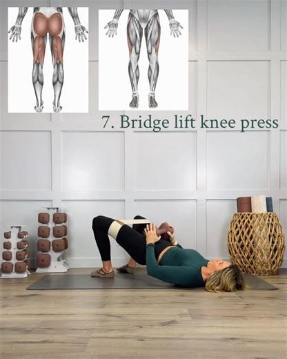 Full Body Workout - No Standing This full body workout is done sitting and on the mat. Whether you are injured and need to stay off your feet or just want to to change it up this is a great workout to incorporate, all you need are dumbbells and a mini band. 10-12 reps, 3 Sets - L-raise - Leg extension band - Hinged hammer curl - Inner thigh press DB - Skull crusher - Chest fly - Bridge liftknee press (db & band) - Prone alternating Y-raise Want even more guidance Comment “APP” to try my fitness 