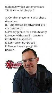 Must know for intubation