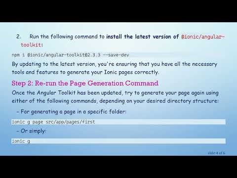Solving the Error: Could not find an NgModule in Ionic 5 Page Creation