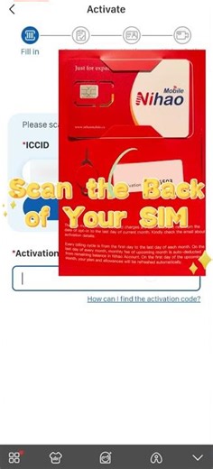 SIM card activation video tutorial