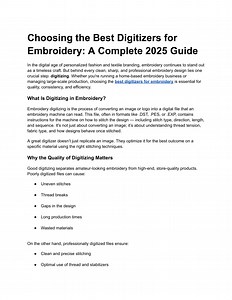Choosing the Best Digitizers for Embroidery_ A Complete 2025 Guide - SlideServe
