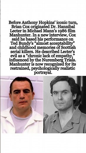 Brian Cox on Playing Hannibal Lecter First: “I Tapped Into Bundy’s Almost Acceptability” #BrianCox