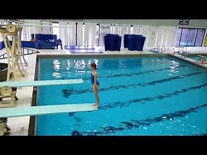 Jennifer Bell Performs 201B Back Dive Pike on the One-Meter Springboard