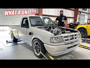 Introducing Tye's Home Built Coyote Swapped Ranger With a HUGE Single Turbo!!! First Dyno Pulls!