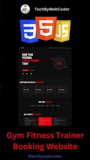 Day 03: How To Build a Gym Fitness Trainer Booking Website Using HTML, CSS & JS (For Beginners)