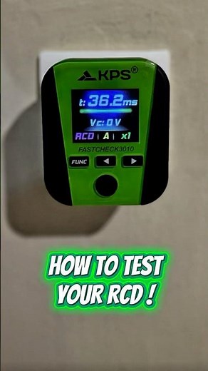 How to test your RCD with the FASTCHECK3010 by KPS!