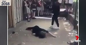 Violent schoolyard fight in Eltham North