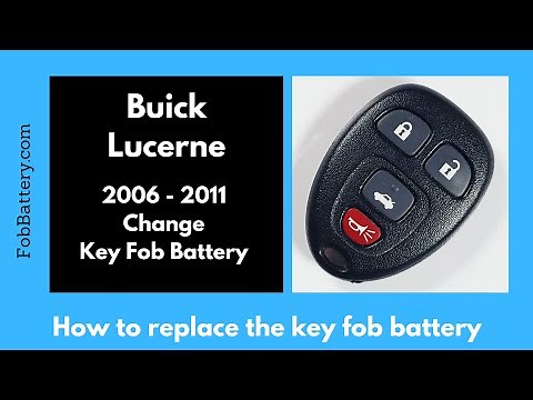 Buick Lucerne Key Fob Battery Replacement (2006 - 2011)