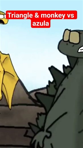 triangle & monkey vs azula #avatarthelastairbender #avatar #atla