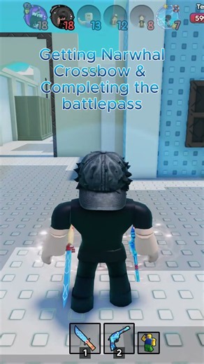 Getting The Narwhal Crossbow & Completing the Battlepass | Murderers vs Sheriffs 2 #mvs2 | #roblox