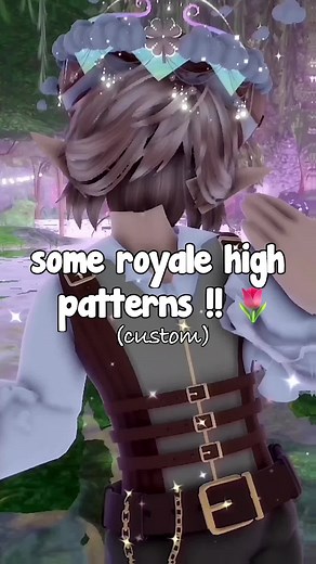 a few custom decals for the new gamepass 🪵 #royalehigh #roblox #patterns #fyp #sufferedfate