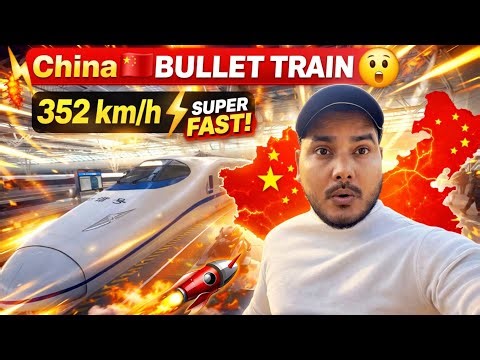 China 🇨🇳 Bullet Train 352 km/h 😳 | World’s Fastest?