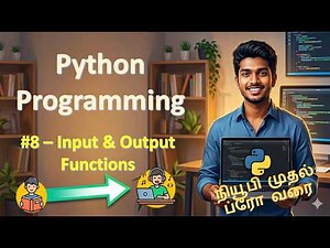 08 - Programming in Python - Newbie to Pro Series - Input & Output Functions (Tamil)
