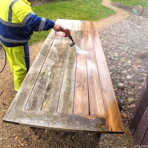 Transforming a Table With Pressure Washing | Mr. Jet Washing