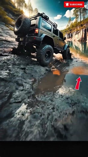 Offroad Extreme! Mobil 4x4 Menaklukkan Lumpur di Alam yang Indah 🌄🚙💦 #shortvideo #shorts #fyp