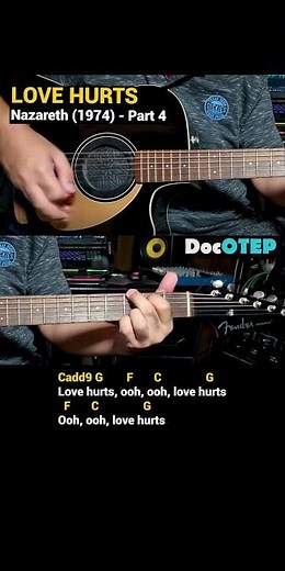 Love Hurts - Nazareth (1974) Easy Guitar Chords Tutorial with Lyrics Part 4 REELS