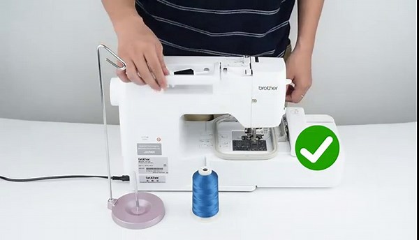 Simthread Embroidery Thread 5500 Yards Ivory 902, 2 Huge Spools 40wt Polyester for Brother, Babylock, Janome, Singer, Pfaff, Husqvarna, Bernina Machine