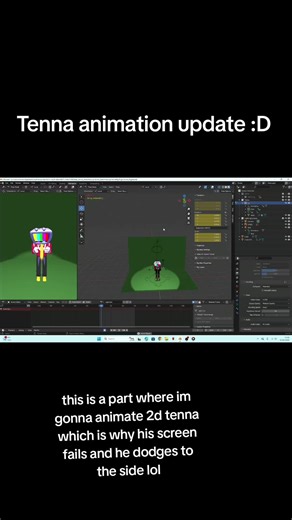 Tenna Animation Update: 2D Dodging Action in Blender