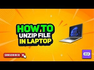 How to unzip file in laptop 2025