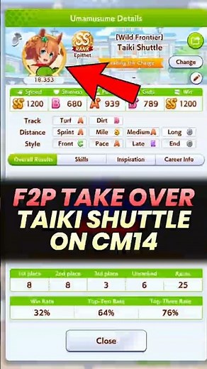 This F2P Taiki Shuttle is Unstoppable #umamusume