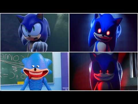 Sonic vs Sonic.exe 😱 | Coffin Dance Animation (AI 3D)