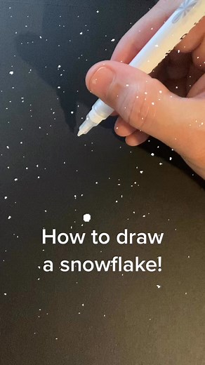 How to draw a snowflake! ❄️ #drawingtutorial #easydrawingideas #beginnerdrawing #snowflake #art | Iamshaneburke
