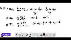 SOLVED:Write a Lewis structure for each molecule (octet rule not followed). a. BBr3 b. NO c. ClO2